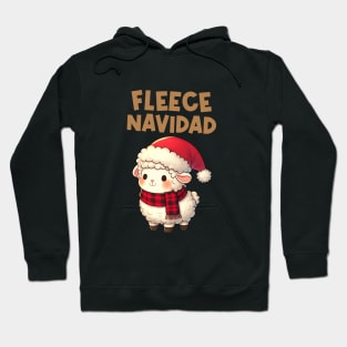 Fleece Navidad Cute Christmas Sheep Hoodie